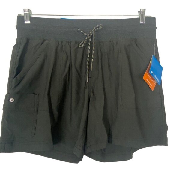 NWT COLUMBIA Active Fit Shorts Hiking Outdoors Athleisure Women Gray L 57-3 - Picture 1 of 9